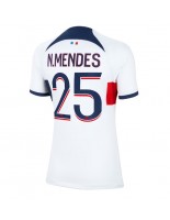 Paris Saint-Germain Nuno Mendes #25 Venkovní Dres pro Dámské 2023-24 Krátký Rukáv